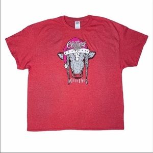 Christmas Cow tee